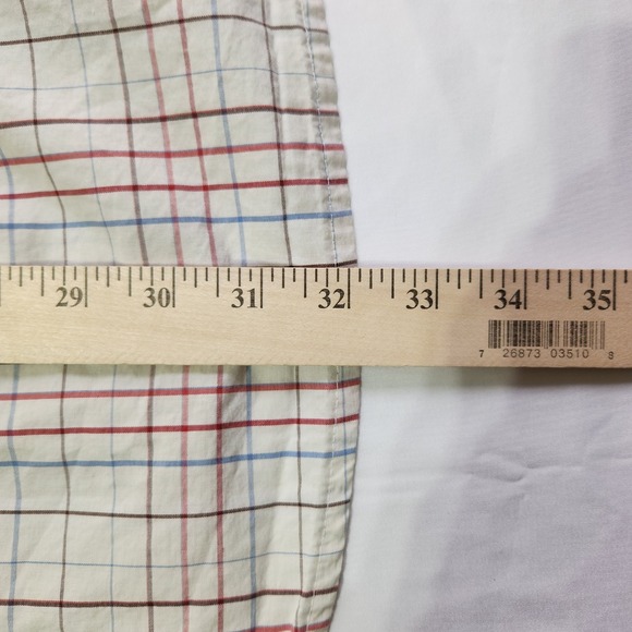 Wrangler Rugged Wear Wrinkle Resist Men's Plaid 100% Cotton Multicolor Plaid - Picture 6 of 7